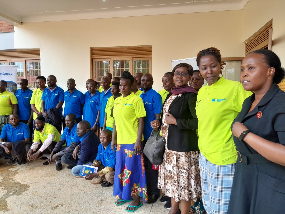 KyoteraDistrict's tweet photo. As part of launching the Upscaling green boarder Sangobay project, Ms @iyangol2010, a commissioner of wetlands mangt in the Ministry of H20  &amp; Env. has led officers at @KyoteraDistrict &amp;  #NFA in planting trees at the district compound. @WetlandsInt https://t.co/R6AaKEPGTl