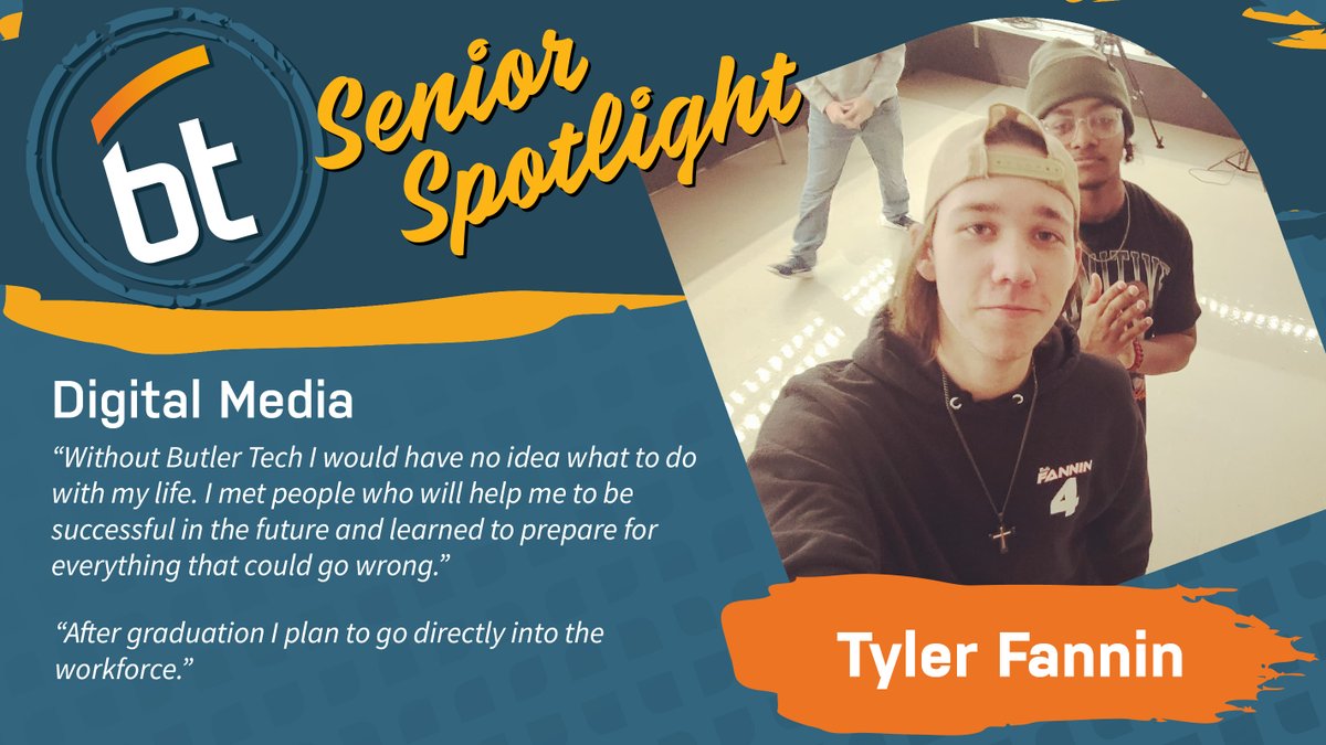 ButlerTech's tweet photo. Today we celebrate Tyler! Best of luck in the industry! #transforminglives

If you are a Butler Tech senior from one of our high school campuses, be sure to submit your photo and spotlight info: https://t.co/lRM3lijDbP https://t.co/fy8rNc8z2D