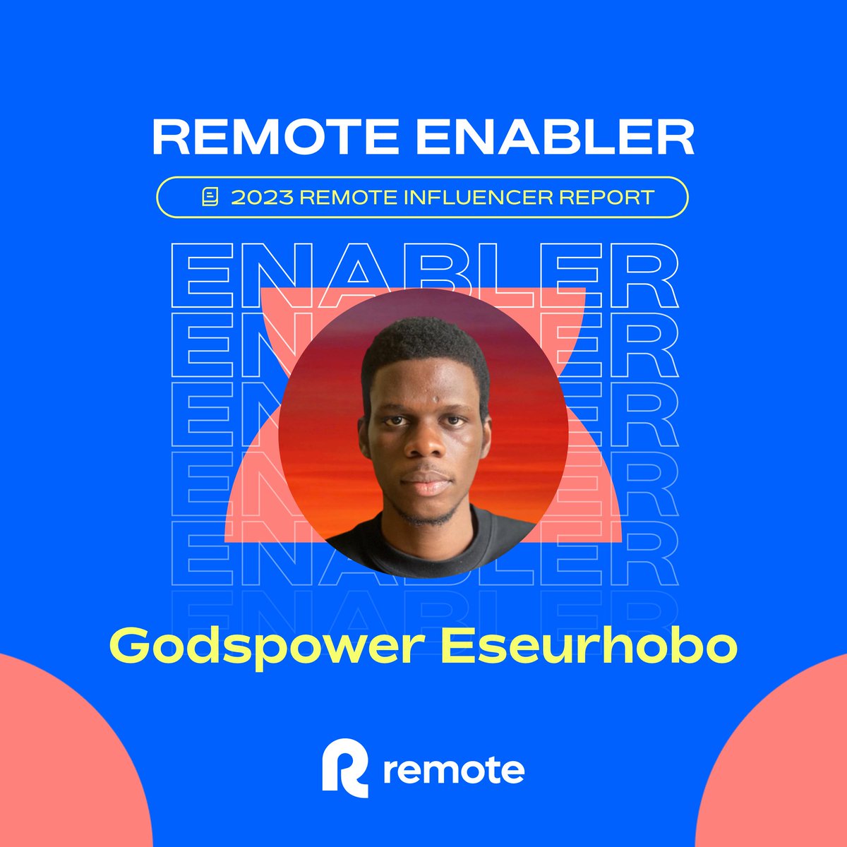 remote_geo's tweet photo. Exciting news to share! 🚨I am thrilled to announce that I have been recognized as one of the top 50 experts under the Remote Enabler category in this year’s #RemoteInfluencerReport, published by @remote!

Shoutout to the amazing team &amp; community behind Opensource @Afrisplash💯🎉 https://t.co/j08orQ3gcx
