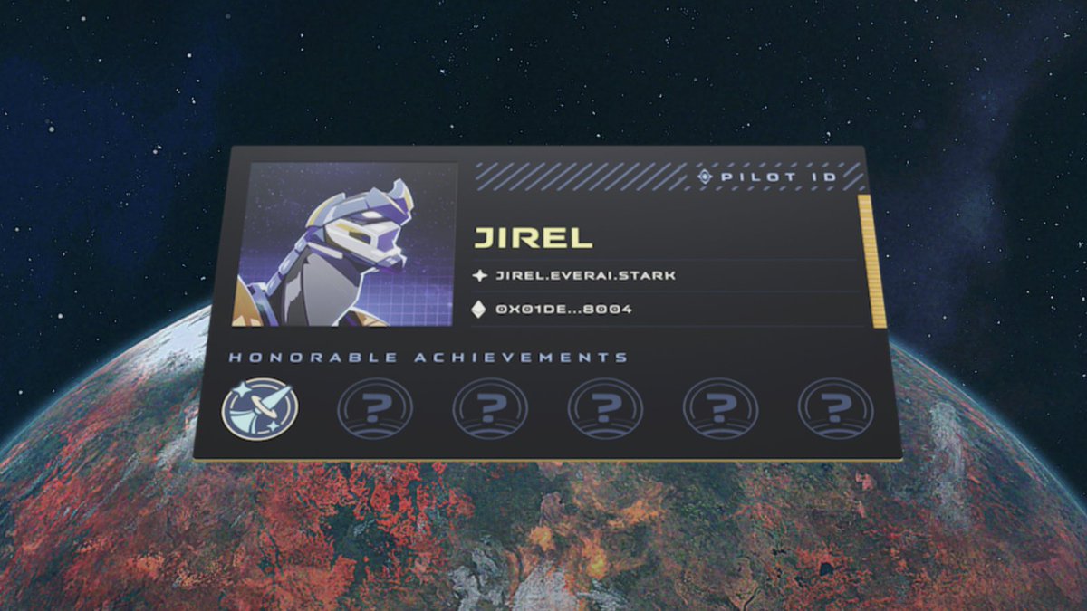 Everai's tweet photo. We've been exploring space for a year in search for a new home, and we think we might have found it 🏠

But before we decide to settle on Planet Starknet for good 🌉, we need to know who on the Ark is ready to come and explore this new world with us:

🚨Everai ID is live 🚨 https://t.co/OSlhNgUj4J