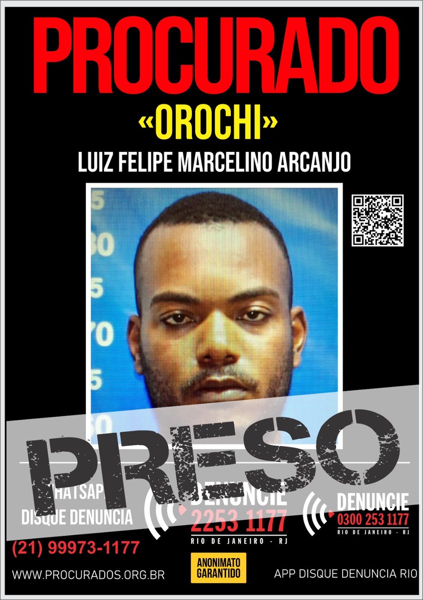 DDalertaRio's tweet photo. #FoiASuaDenuncia Com informações do Disque Denúncia, Policiais da #40DP prenderam 'Orochi', de 28 anos, em Coelho Neto. O criminoso era gerente do tráfico na comunidade do Jorge Turco, em Rocha Miranda, e estava foragido desde 2019. https://t.co/DGyjoqzMws