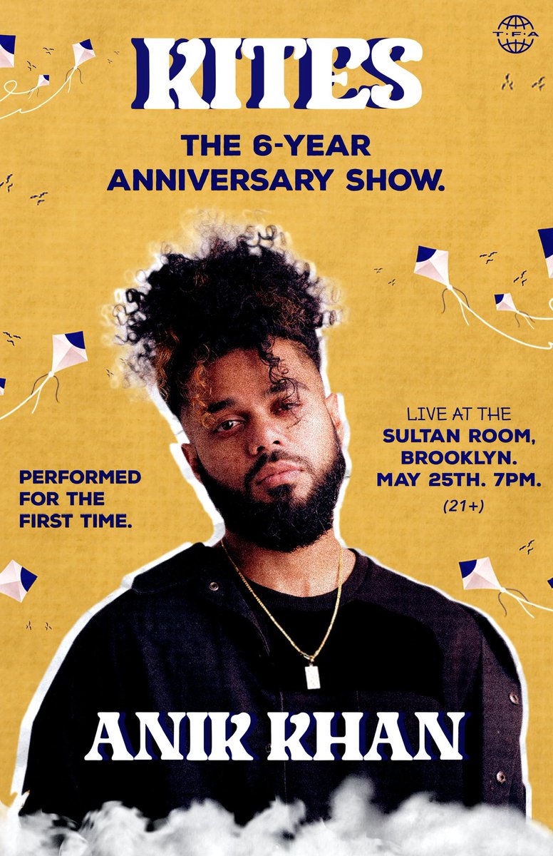 anikkhan's tweet photo. I’m finally able to perform the project that put me on the map. This is for my Day 1s. 

We intentionally chose a smaller venue to make this one personal. I want to meet every single one of you after the show!

Grab your tickets here: https://t.co/apAmX1KJev https://t.co/SX1ziKtn0W