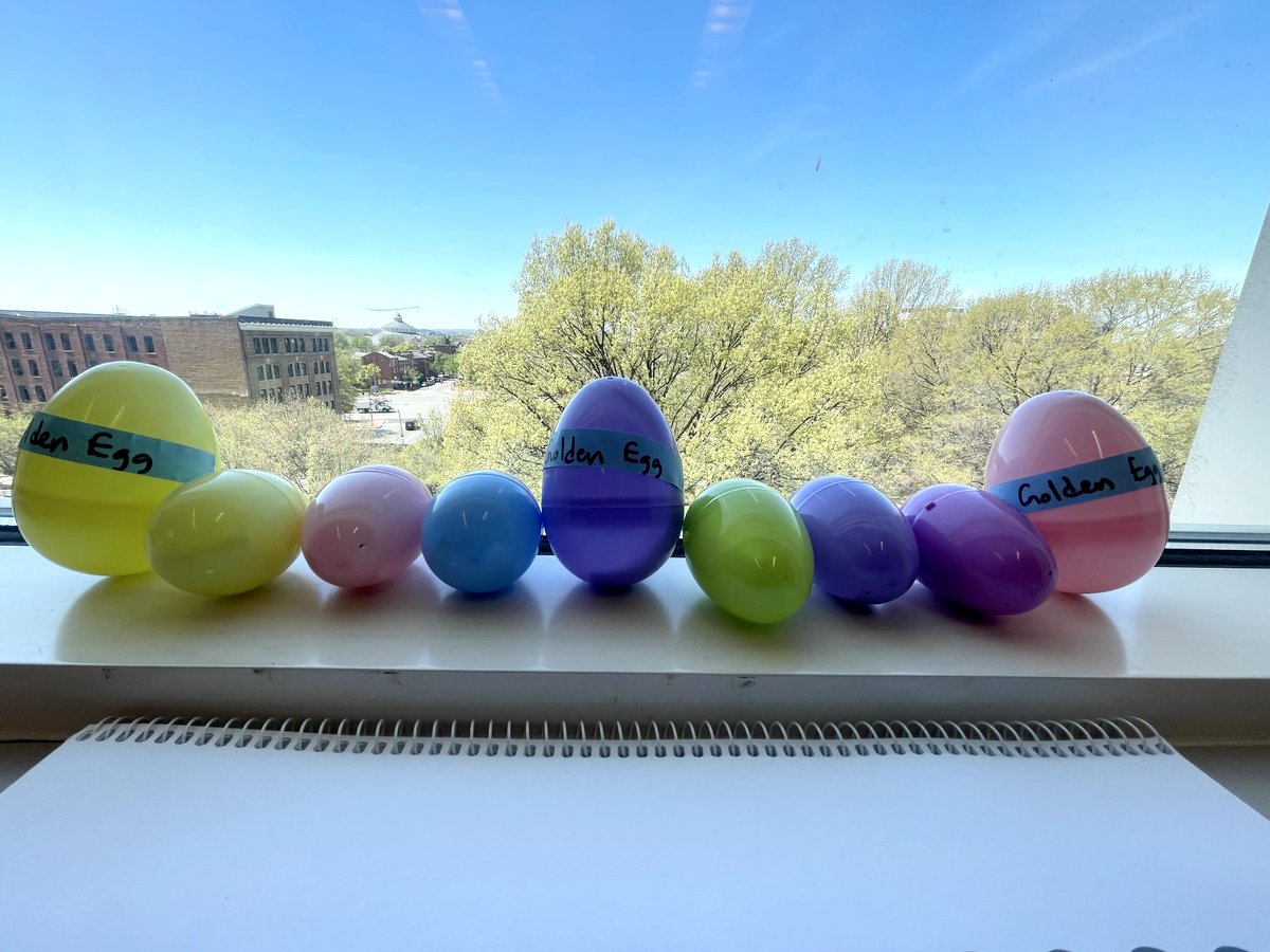 sheneilkbk's tweet photo. Check out my swag haul from PGSA Egg Hunt @PharmSci_UMB!! There's swag left to be had, so register to play and find those eggs!!! Get your steps in and find those Golden eggs!! https://t.co/dSGbo7IVJK