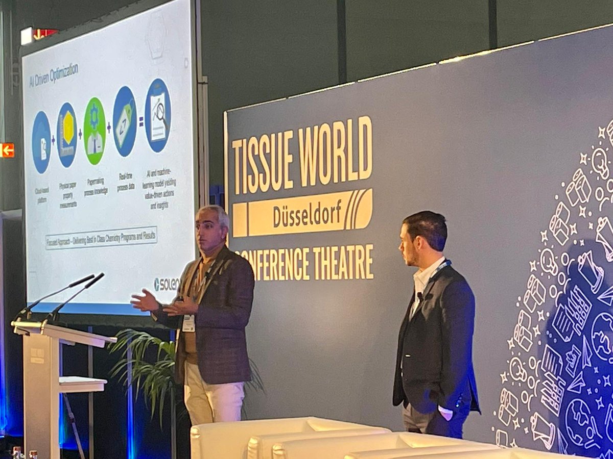 ProcessMiner_'s tweet photo. Flashback to #TissueWorld Düsseldorf! We had a blast with our incredible partner @TeamSolenis, showcasing its latest innovations for tissue and towel #manufacturing. Together, we're committed to driving advancements in the industry &amp; providing the best products for our customers. https://t.co/R6yBKzm2gp