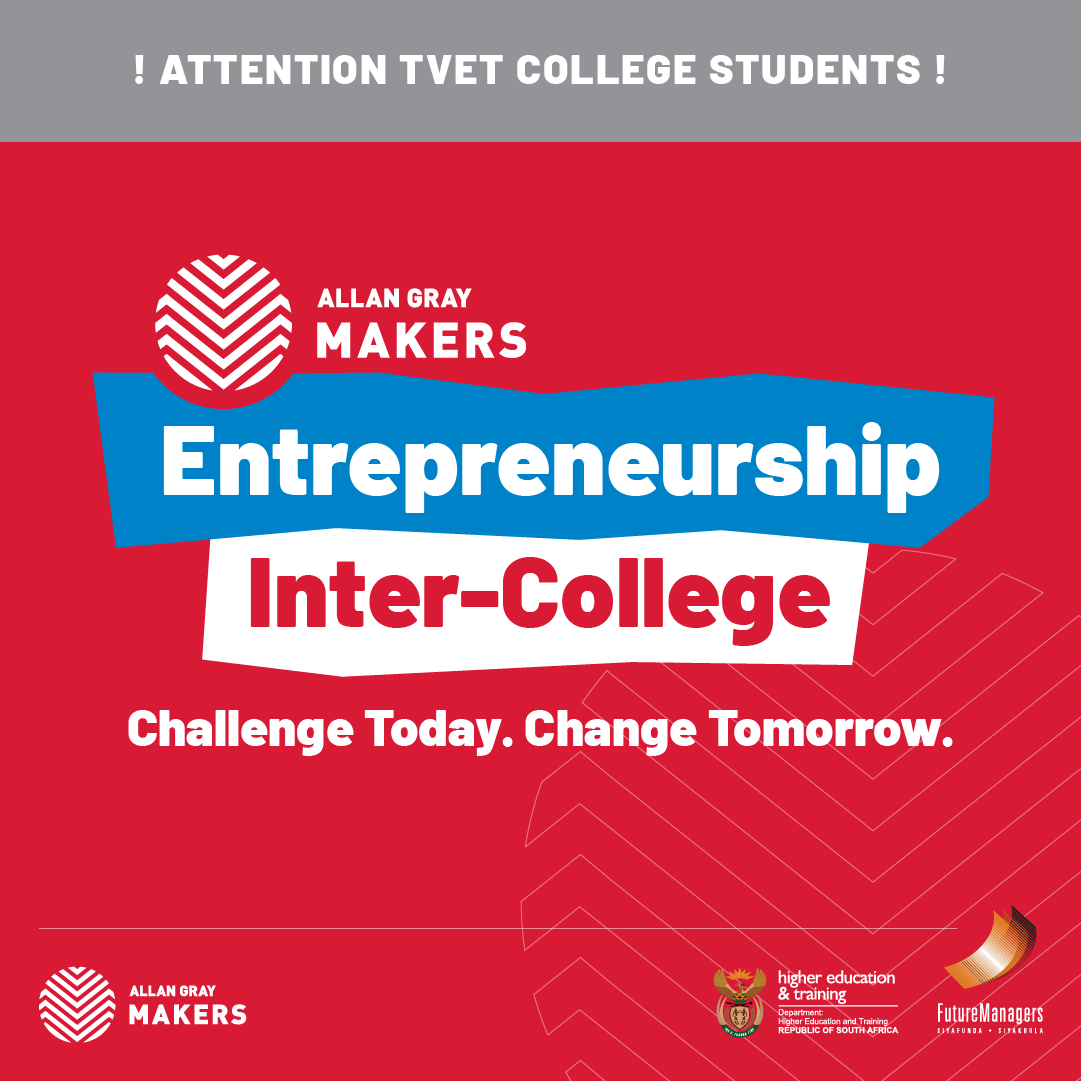 allangraymakers's tweet photo. Hey TVET students. Remember to enter the Entrepreneurship Inter-College competition!

There are exactly 8 days left before entries close on the 21st of April.

Find out more or enter now:
https://t.co/wmLn6E9wca

#AGMIntercollege #AGM #Entrepreneur #BusinessOwnersout https://t.co/tWWk0Hqq6i
