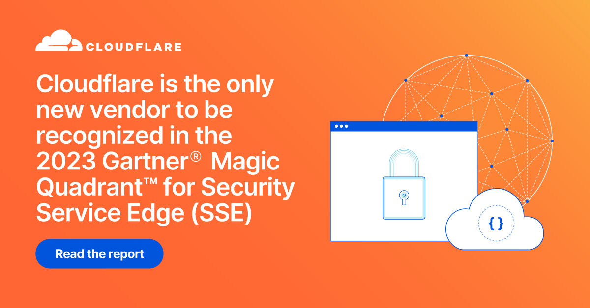 Cloudflare's tweet photo. We believe this recognition upon such recent entry into the SSE market validates our commitment to continue advancing our Internet-native Zero Trust platform to help organizations secure hybrid work. Read the report: https://t.co/aJ8KTmH4MB https://t.co/TdaGoqwRwt