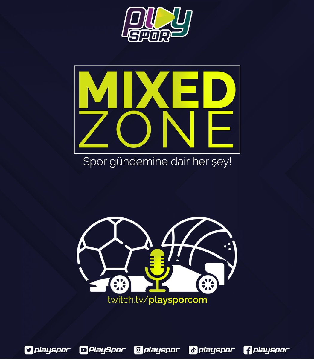 playspor's tweet photo. 📢22:00'de "Mixed Zone" programı ile yayındayız!

📌Jorge Jesus ile ilgili çıkan haberler ve son bilgiler
📌Süper Lig gündemi
📌Şampiyonlar Ligi ve Avrupa Ligi gündemi ve dahası...

🎙️@nonflyingdutch1 &amp; @boducemir 

🔗https://t.co/YRzJgvT0kY https://t.co/NT42RXqtBN