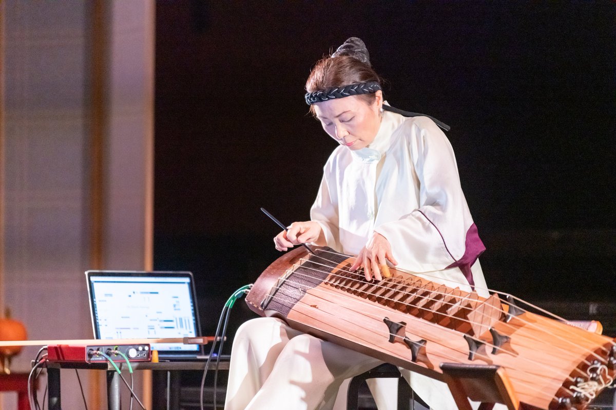 WesCFA's tweet photo. @wesleyan_u @NBpontificates Assistant Professor of the Practice in Music Jin Hi Kim performs today at @boulezsaal in Berlin, Germany at 7:30pm (1:30pm EST) w/bassist William Parker (@LittleHueyMusic)’s cross-cultural ensemble. The performance will be livestreamed online: https://t.co/iWbIDelFk8 #WesCreative https://t.co/EzmVdTVZYc