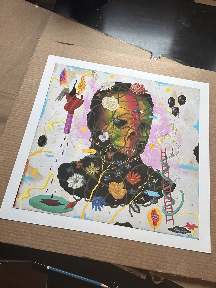 pj_fidler's tweet photo. WoW!! One of my collectors asked if I would sign a print of his recently acquired @VandalsUnion piece and this print came out amazing!! I am really impressed with the print quality, packaging and the colors are spot on! Nice job @staticmedium this print is top notch https://t.co/VoJDSBPit5
