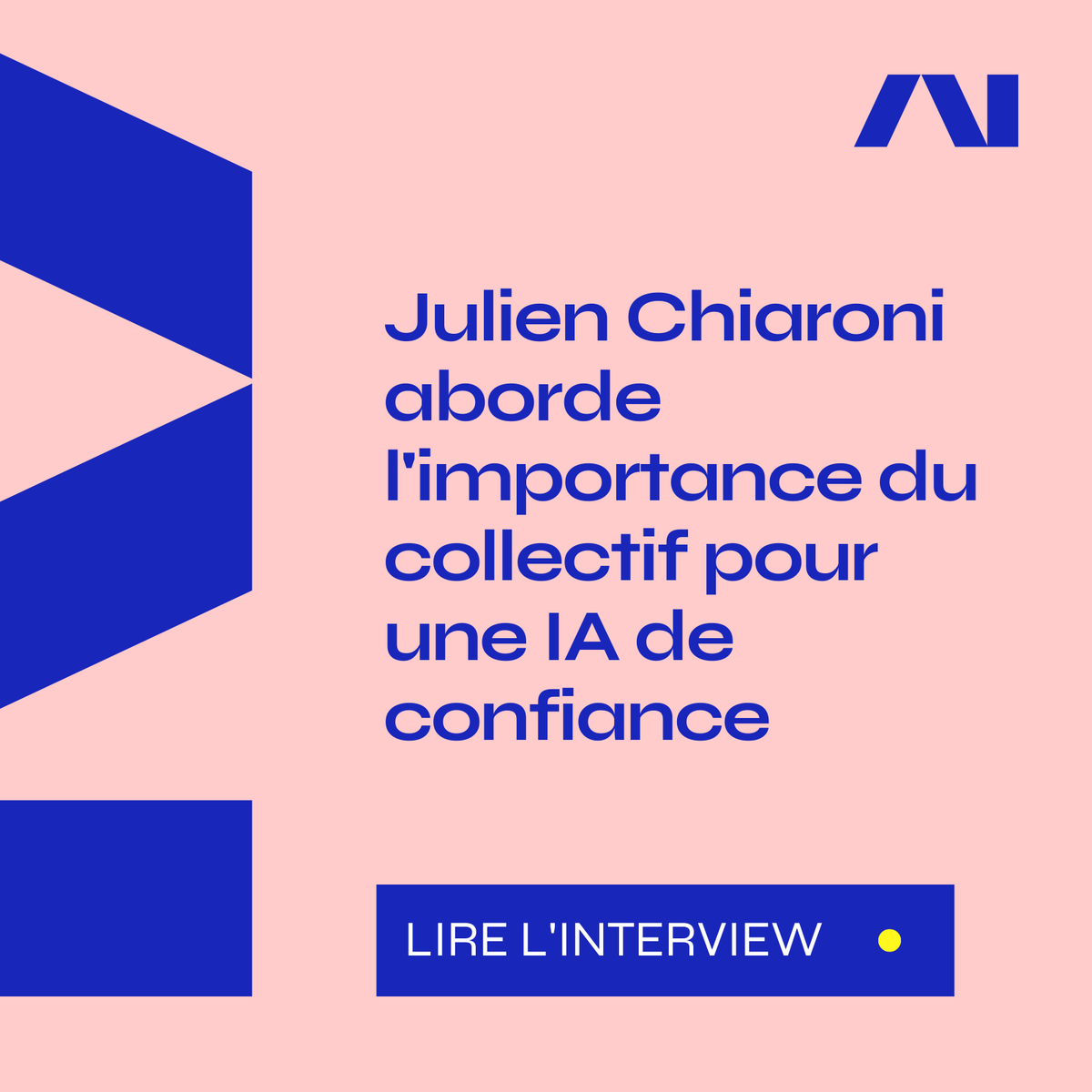 [#PositiveAIExperts] 

Selon Julien Chiaroni, Directeur Grand Défi IA (SGPI) "Ia consolidation d’un écosystème d’acteurs engagés dans une démarche de co-construction est indispensable".

L'interview complète à découvrir ici 👉:  positive.ai/fr/julien-chia…