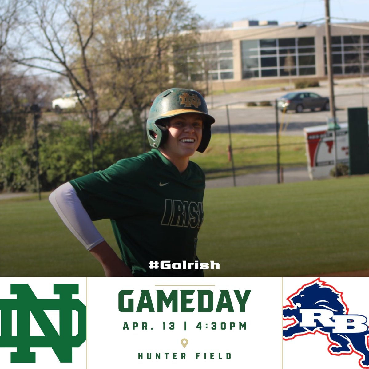 Baseball is back in action today with a game vs Red Bank. Before the game, we will also recognize the 4 seniors on the team! Come out and cheer on the Irish!