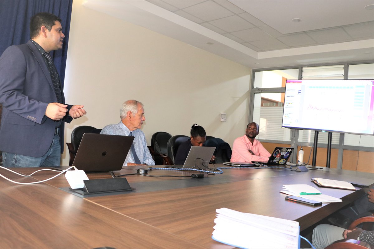 RCMRD_'s tweet photo. Pivotal visit to Kenya &amp; Rwanda by SERVIR E&amp;SA Applied Science Team from NCAR, to prep for implementation of "enhancing air quality decision-making in Eastern &amp; Southern Africa project". Rajesh Kumar &amp; Roeloff Bruintjes conducting fruitful discussions with #SERVIRESA @RCMRD team. https://t.co/fktveqyZSx