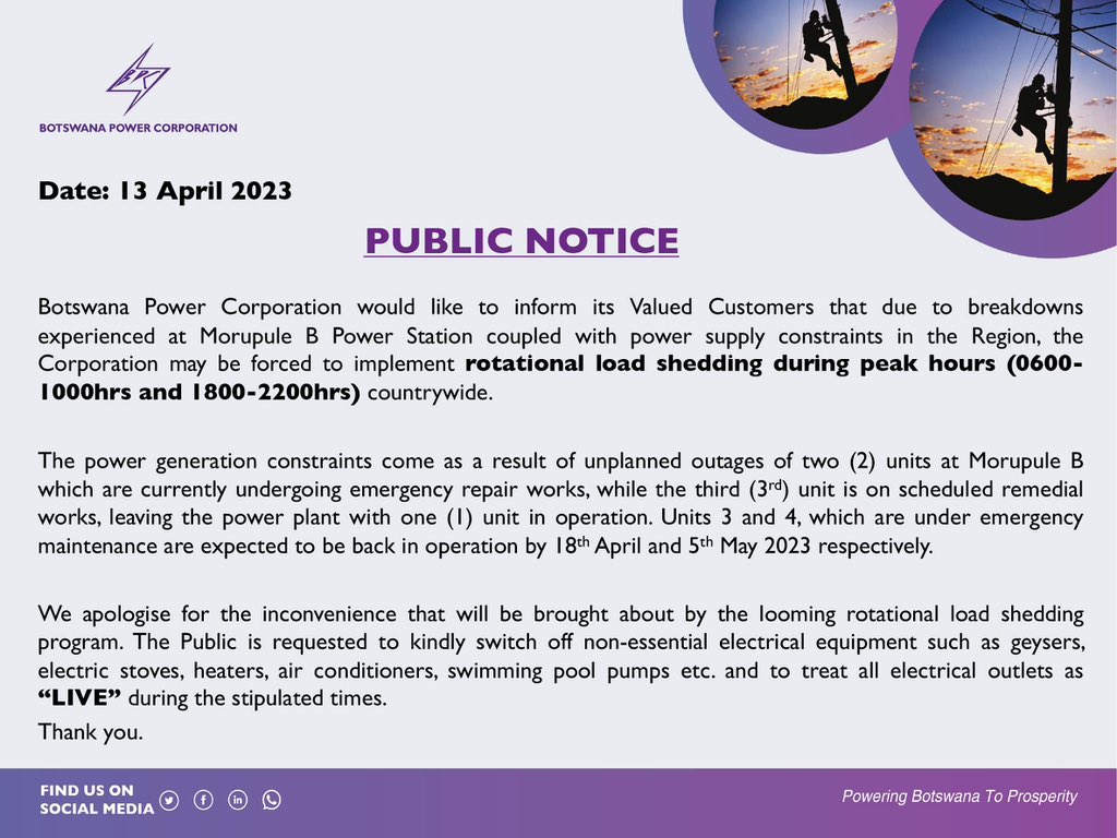 BPCBw's tweet photo. Public Notice https://t.co/nJiK3lVcGx