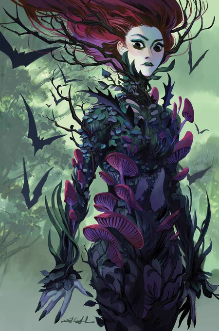I just found out my variant cover art for POISON IVY #13 is out :D!!   