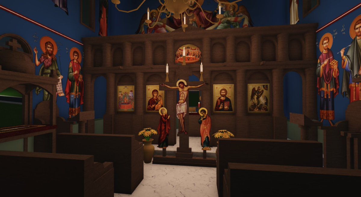 GOARCHBLOXBURG's tweet photo. Holy Cathedral of Panagia Soumela

It has been decided that the cathedral will be moved to the new church as it is much larger in size. 

Pictures from the morning of Great Thursday. https://t.co/7ppAQdNb86