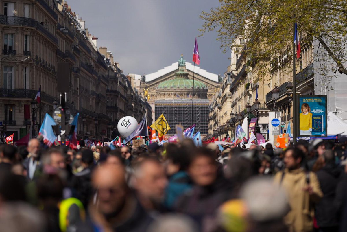 faureolivier's tweet photo. À la veille de la décision du Conseil constitutionnel, nous sommes toujours aussi déterminés. Que la #RéformeDesRetraites soit jugée constitutionnelle ou non, elle est injuste et illégitime. Ce qui justifie notre combat et son retrait. #64ansCestNon !

#Manif13Avril https://t.co/YLJO4awYPy