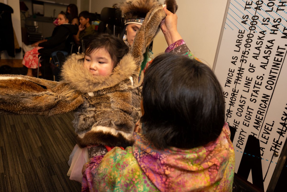 AESymposium's tweet photo. Mother and child flaunted the runway at our 2023 #ArcticEncounter Far North Fashion Show. That's #MiniFashion at its finest! https://t.co/k0TkisKX93