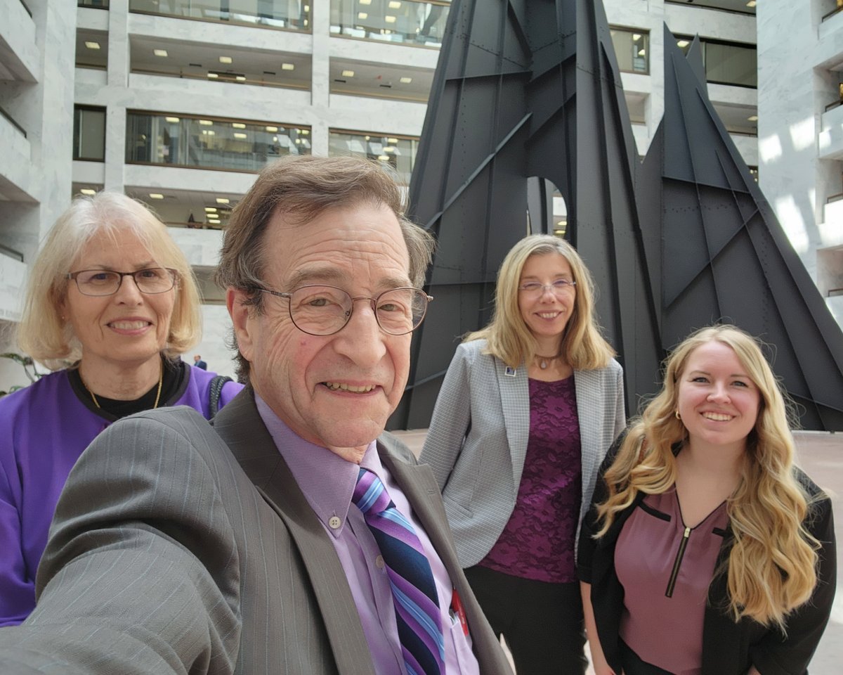 PanCAN's tweet photo. Thank you to Senator @ChrisVanHollen and staff for meeting with our @PanCAN advocates in Maryland! This week, he signed onto a letter in Congress supporting increased #pancreaticcancer research funding at the DoD. Thank you for making progress possible! 💜 https://t.co/x2XG796qYZ