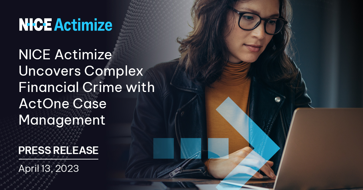 JuliHendricks's tweet photo. NICE #Actimize uncovers complex financial crime with advanced analytics in new #AI-powered ActOne Case Management.
Read more 👉 https://t.co/2PWZgl67hz https://t.co/fbAK0L13Qm