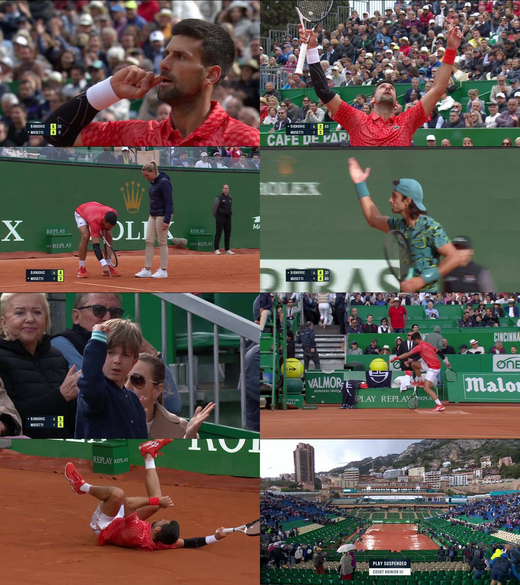 These are all from the same match amazingly