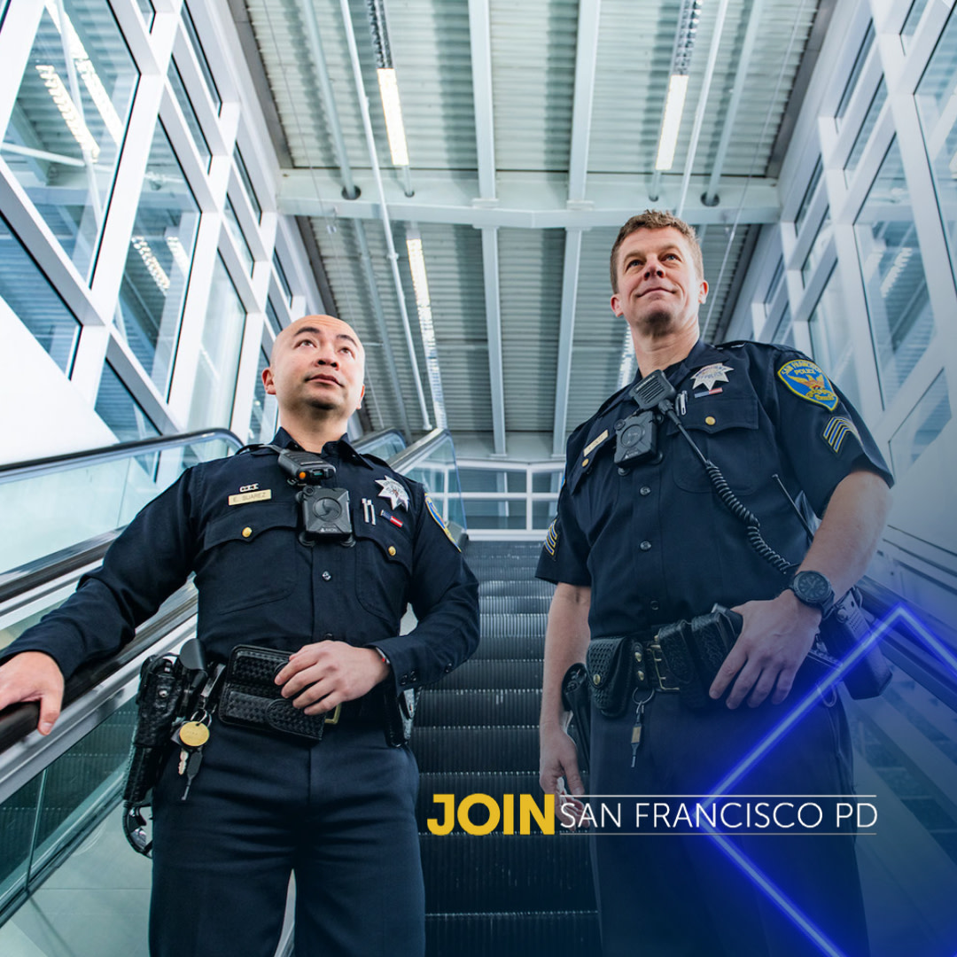 JoinSFPD's tweet photo. Do you feel a calling to help protect your community? Are you dedicated to integrity, customer service and keeping San Francisco safe? Then it's time for you to join our team! Visit https://t.co/2GHqT190SQ to learn more. #JoinSFPD #SanFranciscoPD #BayArea #PDRecruiting https://t.co/ZoPc45mtd7