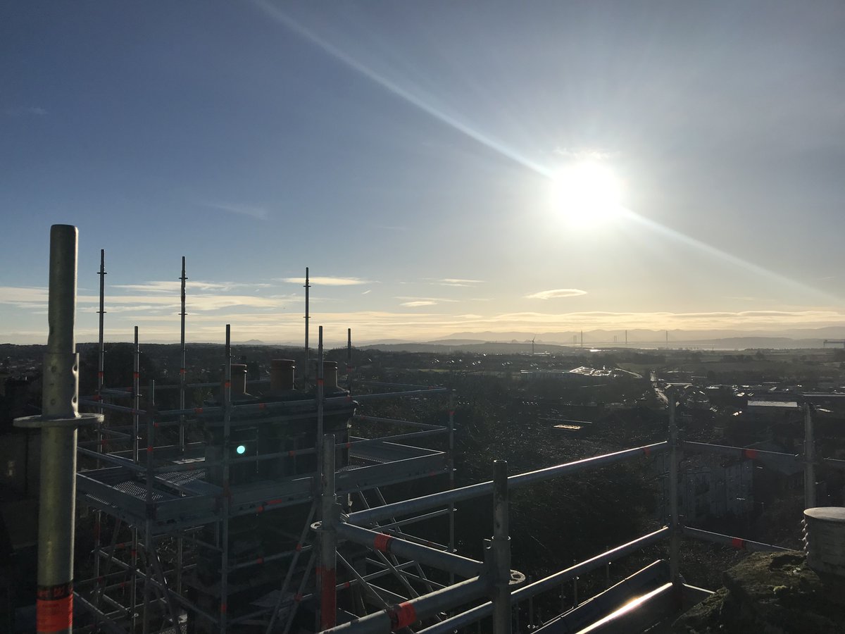 With the scaffolds coming down, we’ll miss this incredible view of the Bridges from the top of the scaffold, but can’t wait to see St Margaret’s House, Dunfermline revealed in all its glory.