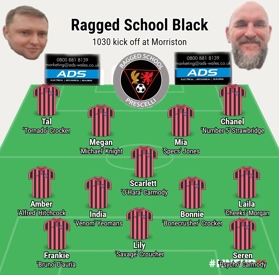 ragged_school's tweet photo. Team selection for Ragged School girls under 11's football. Sponsored by ADS
#uppaRagged
@westwaleswgl 
@ADS_Limited1 https://t.co/eEATXFG7AH