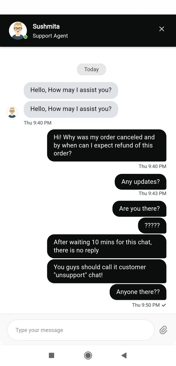 digital_nakul's tweet photo. @Eatclub_ what kind of business are you guys running? You guys don't deliver order, then do not issue refund and don't even reply on your customer "unsupport" chats!

I want my refund for the order that you guys did not deliver! https://t.co/kaKQl9HT1H