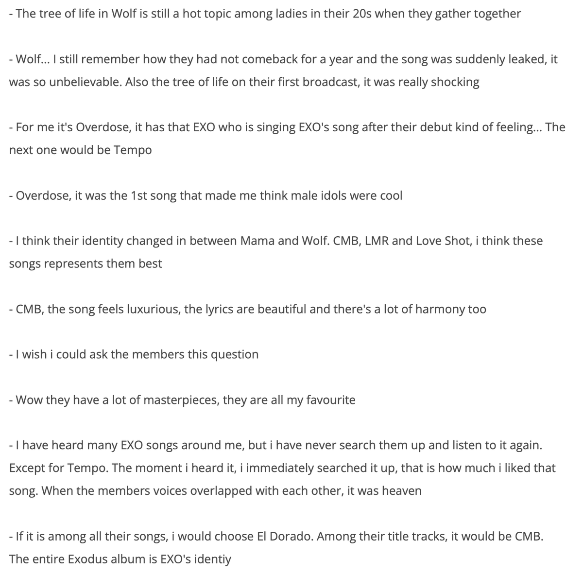 [Instiz] Except for Growl, if you had to choose 1 song that represents #EXO's identity? <a href="/weareoneEXO/">EXO</a>  

link: netzonexo.blogspot.com/2023/04/instiz…