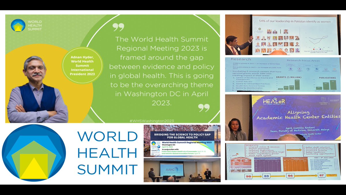 Faisal Cheema (@doccheema) on Twitter photo Much awaited <a href="/WorldHealthSmt/">World Health Summit</a> has kicked off in the #CherryBlossm filled #WashingtonDC with its first session: "Leadership at the Academic Health Center". Global speakers enlightening the audience with impressive figures: 54% women faculty leadership and ~50M/yr in funding in the Much awaited <a href="/WorldHealthSmt/">World Health Summit</a> has kicked off in the #CherryBlossm filled #WashingtonDC with its first session: "Leadership at the Academic Health Center". Global speakers enlightening the audience with impressive figures: 54% women faculty leadership and ~50M/yr in funding in the
