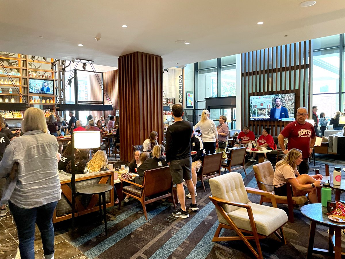 Bookdevotee's tweet image. Thank you @DU_Gymnastics for the wonderful reception for DU season ticket holders and fans of our DU Pios!