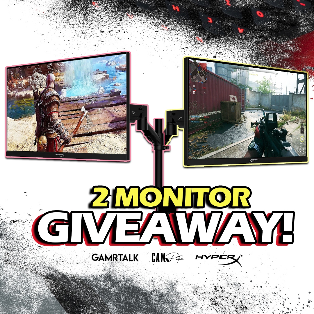 gamrtalk's tweet photo. GIVEAWAY:🔥 Want a free gaming monitor?

1️⃣ All you have to do is follow @LastOfCam, @HyperX, @gamrtalk
2️⃣ Tag a friend / RT

2 winners receive a 25in, 240Hz Gaming Monitor from HyperX! Ends April 19th https://t.co/lOLGfB3g2G