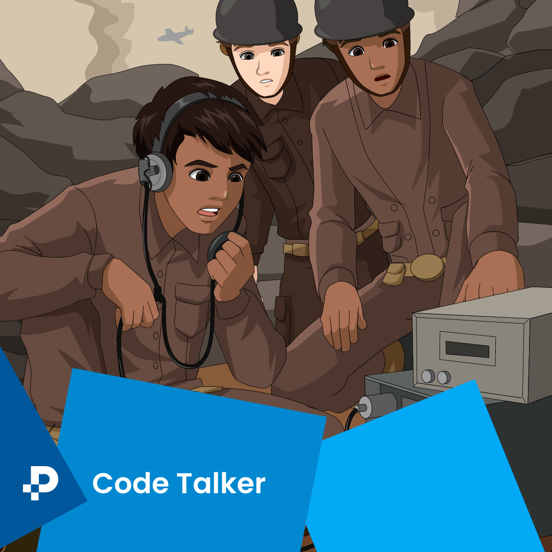 Pixton's tweet image. NEW CONTENT PACK ⬇️

Code Talker: A Novel About the Navajo Marines of World War Two tells the story of how Navajo speakers used their language to aid the United States military to help win the war.

Apply the keyword #codetalker to show content from this pack in the Comic Maker.