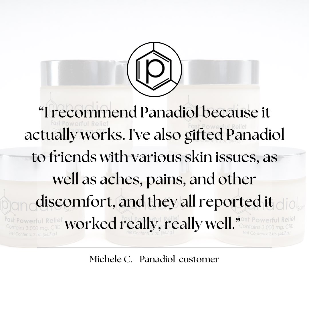 Paxadiol's tweet photo. Happy Thursday from https://t.co/T7MplB63Ns!
.
.
.
#testimonial #cbd #allnatural #healing #salve #panadiol #coconutmct #beeswax #nerolina #emuoil https://t.co/7223oCgl87