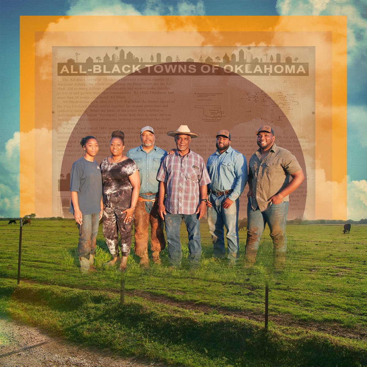 Monument_Lab's tweet photo. #PlotofLand episode 4 spends time in Oklahoma with the Bradford family whose fourth-generation cattle ranching operation, G-Line Ranch, is facing the same struggles &amp; discrimination as many Black farmers &amp; ranchers across the country. 🎧https://t.co/4p7vHlYRJC https://t.co/xhKHpAKpYB