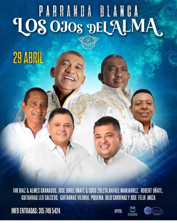 Parranda Blanca en el <a href="/FESVALLENATO/">Festival Vallenato</a> con <a href="/IVOyALMES/">ivodiaz_almesgranado</a> @rafamanjarrezmd <a href="/cocozuleta/">Coco Zuleta</a> <a href="/jorge_onate/">Jorge Oñate</a> <a href="/RoberOnate/">Rober Onate</a>