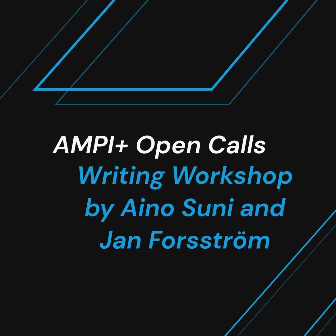 OPEN CALL! 🚨
Writing Workshop by Aino Suni and Jan Forsström. Free of charge! Apply by 19th April 23:59.

Read more from here:
academyofmovingpeopleandimages.com/ampiplus-open-…

#academyofmovingpeopleandimages #ampi #scriptwriting #screenplay #scriptwriting