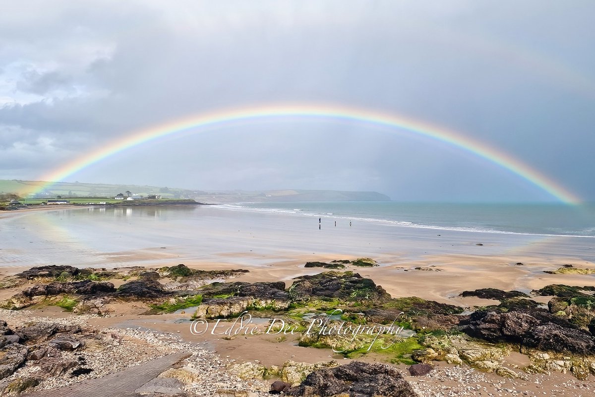 EddieDee_'s tweet photo. A vibrant rainbow over Clonea Strand this afternoon @DvanChamber @DungarvanTIO @AimsirTG4 @CarlowWeather @deric_tv #VMWeather @WaterfordCounci @DiscoverIreland @Failte_Ireland @WaterfordGrnWay @wlrfm https://t.co/m5eKNDLssW