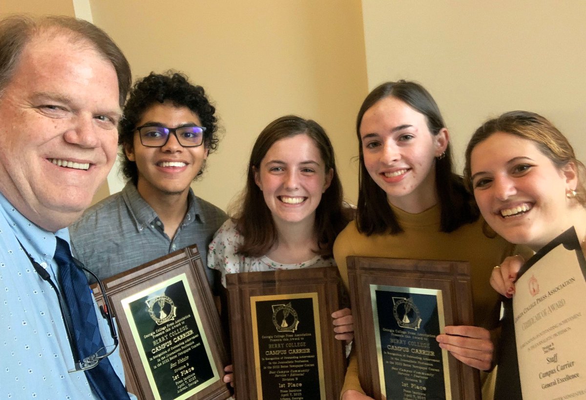 Congratulations to all Campus Carrier staff that swept up many individual and overall awards at the Georgia College Press Association! 

Read more about it in our latest issue!