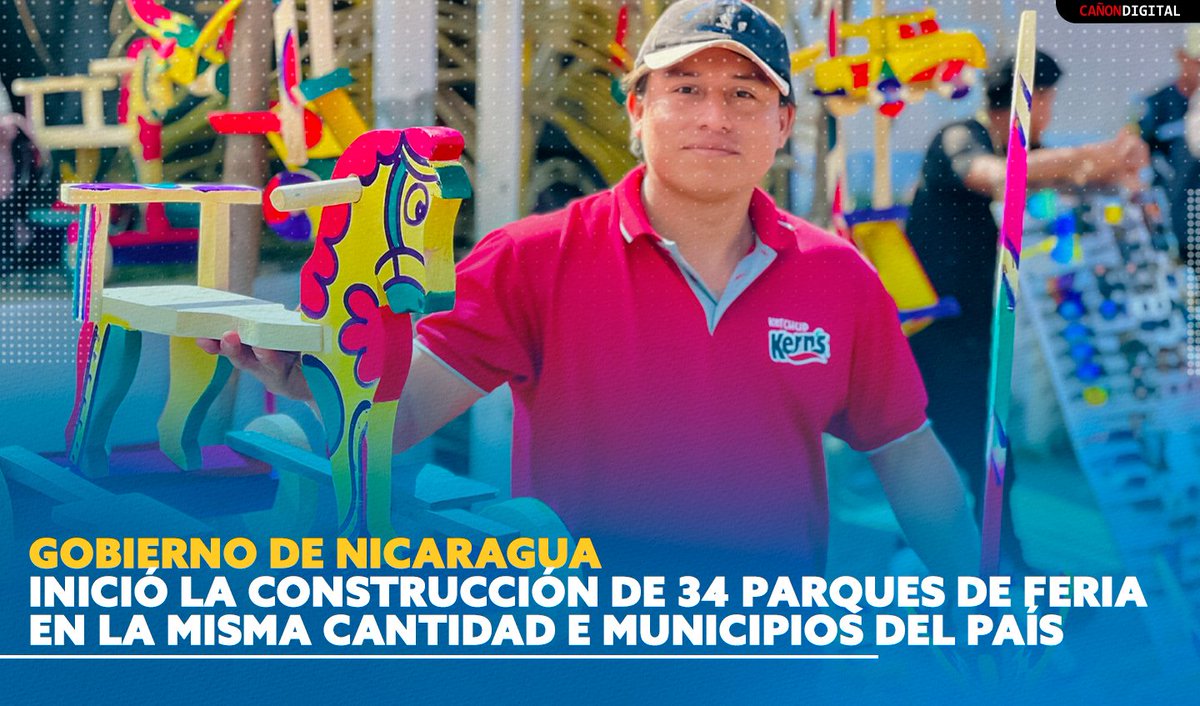 CanDigital2's tweet photo. Familias nicaragüenses contarán con nuevos Parques de Ferias

Gobierno de Nicaragua inició la construcción de 34 Parques de Ferias en la misma cantidad de municipios, para promover el trabajo y paz, destacó la Vicepresidenta Compañera Rosario Murillo.

#Nicaragua https://t.co/tzTyDpwZT1