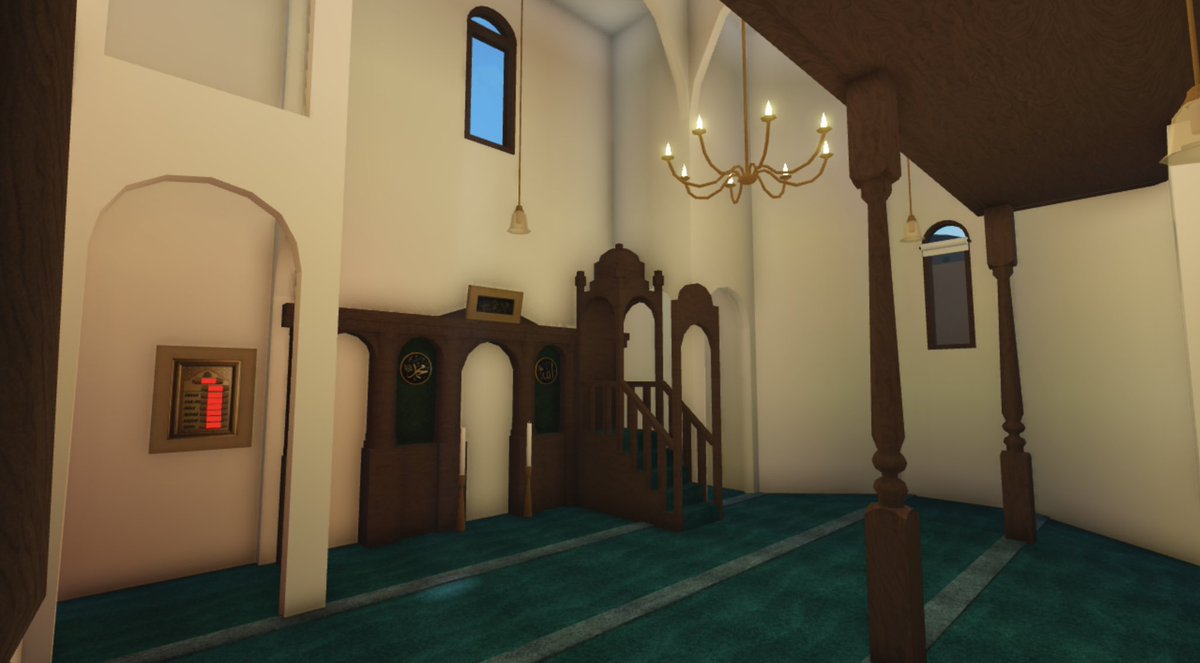 GOARCHBLOXBURG's tweet photo. I don’t usually talk about my mosques here, but I wanted to share one of them. I built this mosque in the style of a Byzantine church. I tried to incorporate features from typical Byzantine architecture aswell as those of Ottoman architecture. The result is quite interesting! https://t.co/dxOw82vtOi