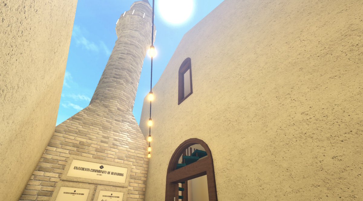 GOARCHBLOXBURG's tweet photo. I don’t usually talk about my mosques here, but I wanted to share one of them. I built this mosque in the style of a Byzantine church. I tried to incorporate features from typical Byzantine architecture aswell as those of Ottoman architecture. The result is quite interesting! https://t.co/dxOw82vtOi