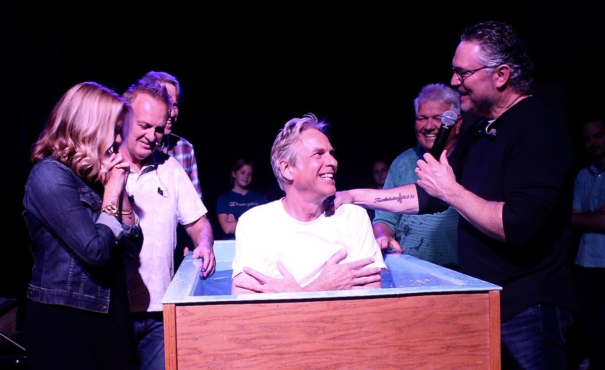 This year my friend, Adam Curry, has been growing in his faith journey &amp; last night it culminated in his profession of faith &amp; subsequent baptism. Tina, was baptized recently and they are on the journey together. Those faces, pure joy! <a href="/adamcurry/">Adam Curry - curryirc.com</a> <a href="/elincomm/">TheKeeper2015</a> #baptism #faith