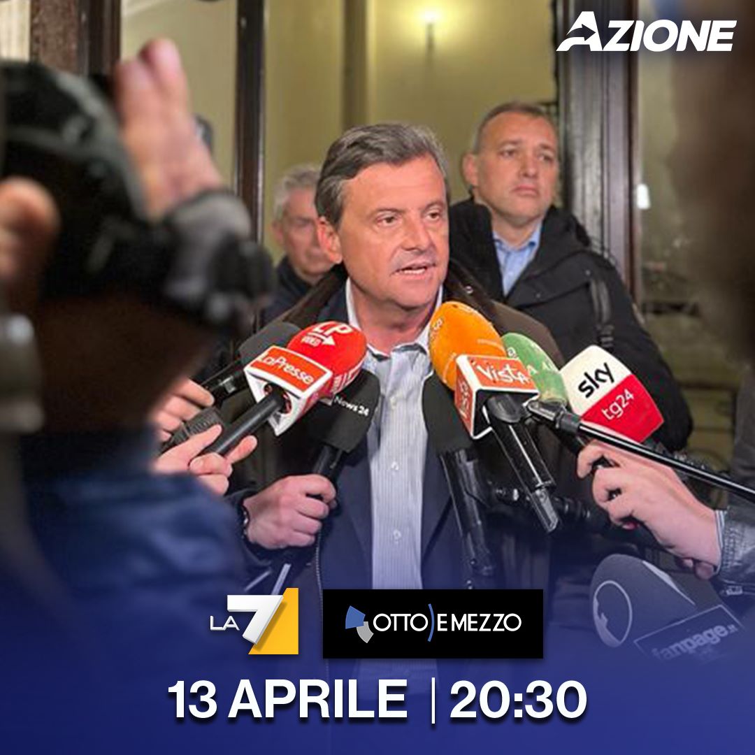 CarloCalenda's tweet image. Questa sera alle 20:30 sarò ospite di #LilliGruber a @OttoemezzoTW.

Entra in #Azione, #LasciamoIlSegno: azione.it/registrati/