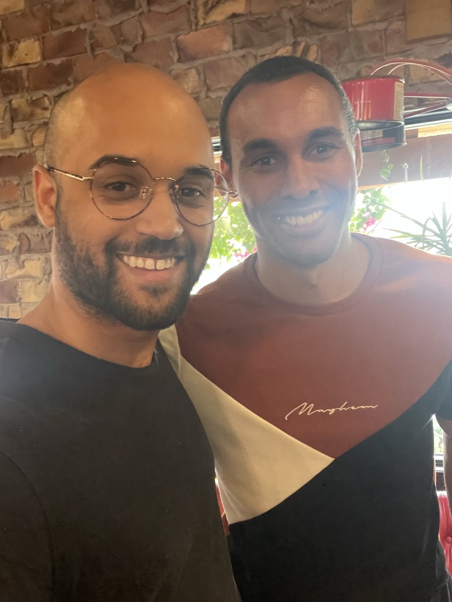 thedanielokon's tweet photo. When your team is all over the place it’s great to see each other in person. 

Heading to my brothers wedding but great to see the head of creative for our team in @Jeremy__Koffi in Phoenix yesterday. https://t.co/7PIaX8MIYi