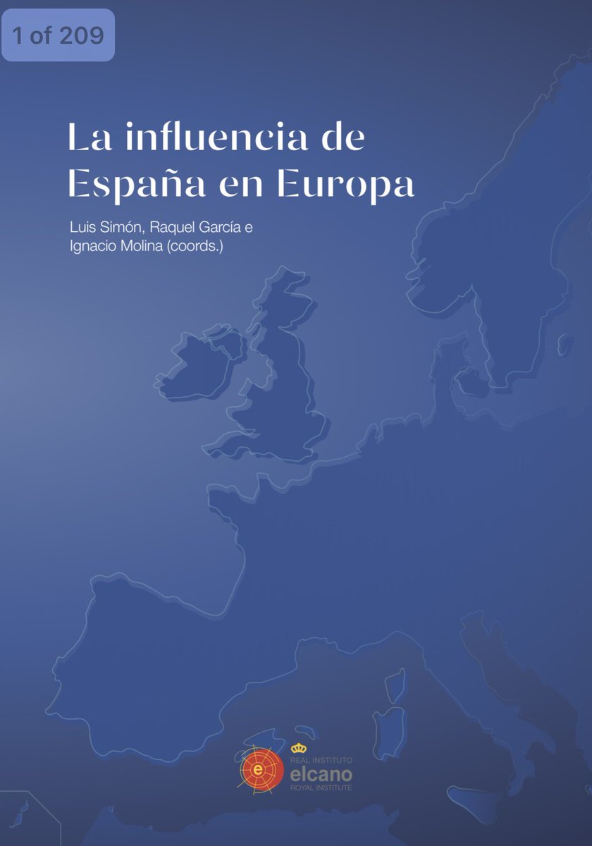 Trabajo colectivo Elcano sobre la influencia de España en Europa, coordinado con @RaquelGarciaLl2 @_ignaciomolina con una lista estelar de contribuciones cc: @CharlesTPowell @ElcanoJjRuiz @iolivie @Steinbergf @miotei @RaquelJorgeR @g_escribano @lazarotouza