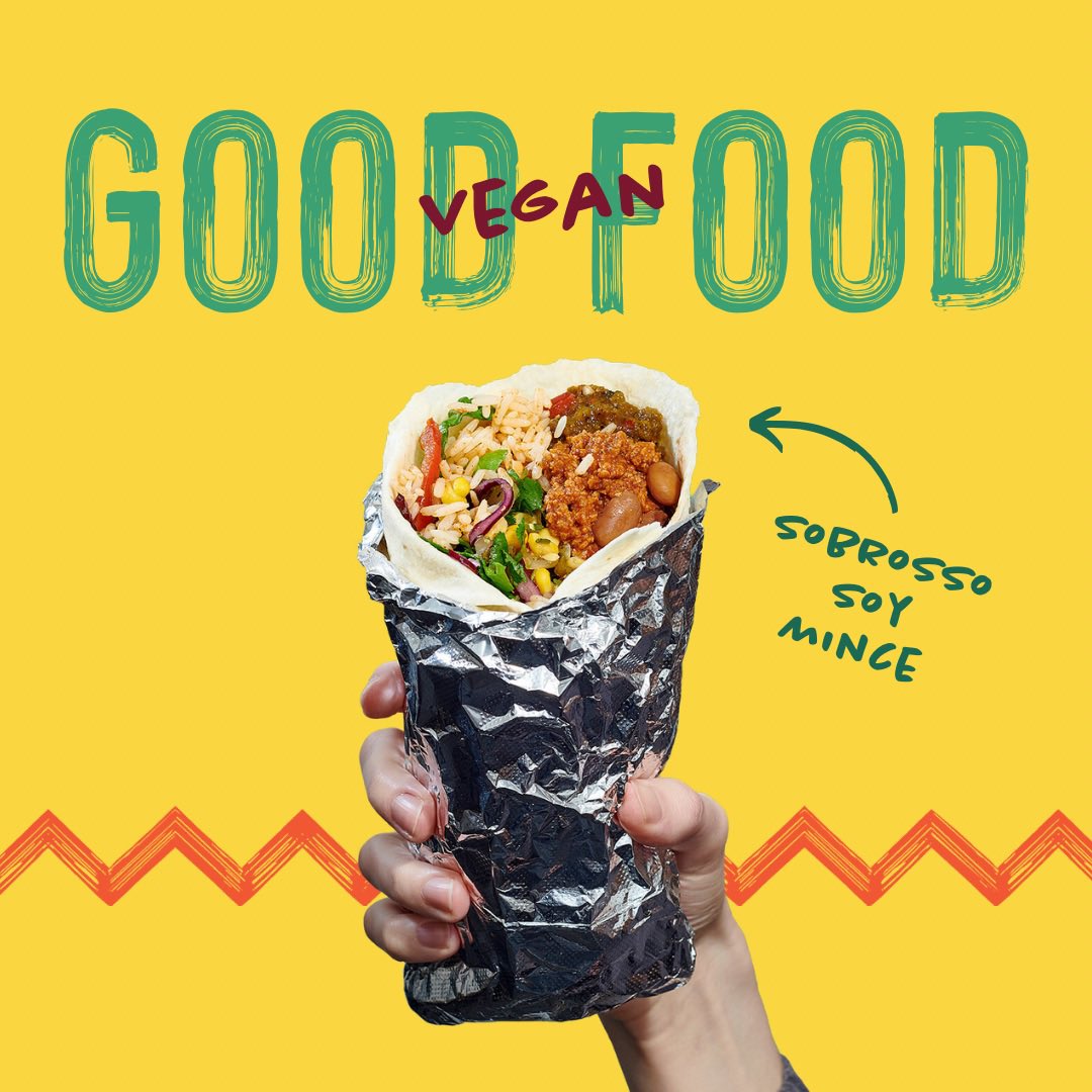 ToltecaIreland's tweet photo. Whether you’re vegan, vegetarian or switch it up as a flexitarian, our Sobrosso hand-crafted soy mince (seasoned with a blend of herbs and spices) is always a winner! 🌯🌿

Have you tried it yet? 

Find us on @HappyCow here: https://t.co/gnxHd0Ru4g

#ToltecaThursday #VeganDublin https://t.co/hNDN5hHofi