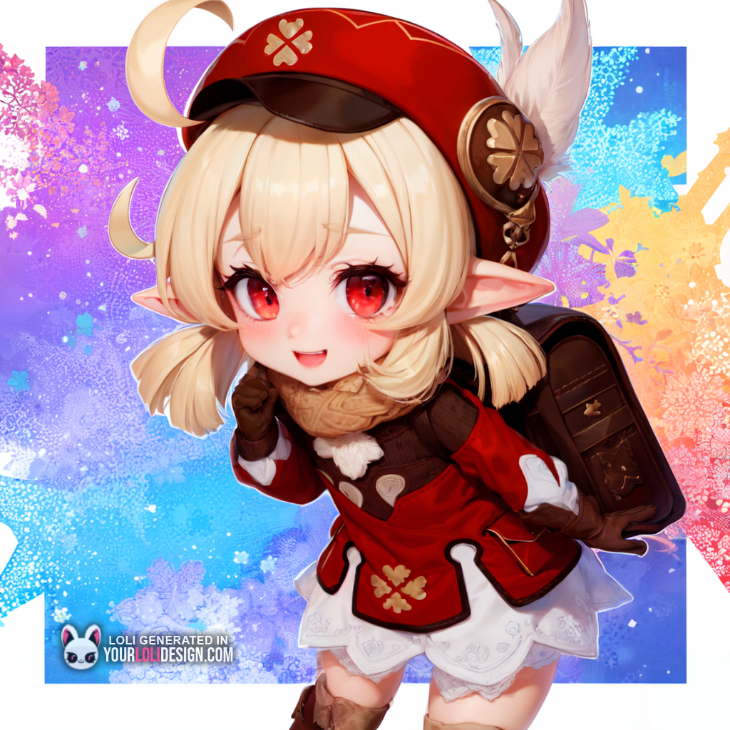 daily_loli_ia's tweet photo. "Today, Klee was a very brave girl! She Finds a Very Rare Lizard! Do you want me to show you?"

#klee #kleegenshinimpact #genshinimpact #genshinimpactfanart #genshin #stablediffusion #LoliAI #loli #AIart #lolis #designyourloliwithme https://t.co/CB9kTBf3RQ