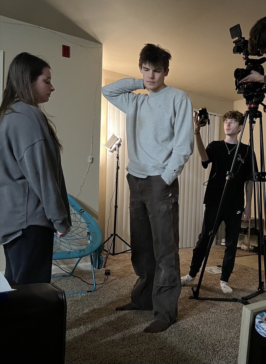 FVSPurdue's tweet photo. Check out these behind the scenes pictures from #fvsboiler Jacob Sullivan's upcoming short film "Overseer!" You can see "Overseer" and other short films at the 17th annual Film and Video Studies Short Film Showcase on April 27 at GQT Wabash Landing 9! The showcase starts at 7pm. https://t.co/uYcZ4CHYwV