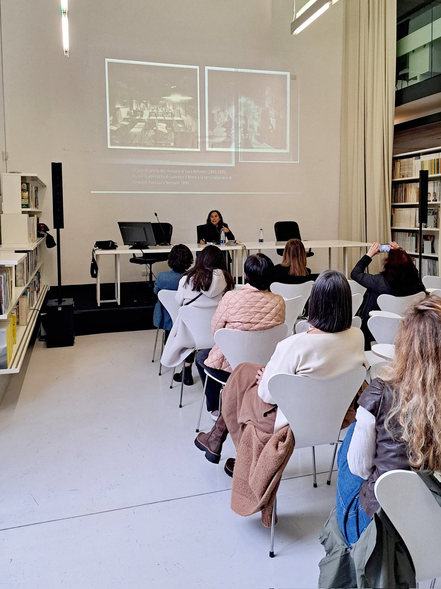 Museo_MAXXI's tweet photo. «Il #CastelloSforzesco è una metafora della complessità della città di Milano e i #BBPR, nel restauro e riqualificazione del Museo del Castello, scelgono una via scenografica sempre presente» ce ne parla Maria Vittoria Capitanucci nel primo incontro de #LeStoriedellArchitettura https://t.co/QSBVOWU3j2